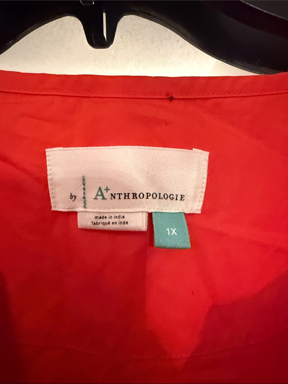 Anthropologie Red Maxi Dress with Smocked Waist - Picture 3 of 5